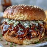 Tangy vegan BBQ jackfruit sandwiches ready to be devoured at your next cookout.