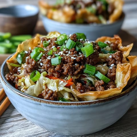 A quick weeknight dinner, this Egg Roll in a Bowl offers a low carb, gluten-free alternative.