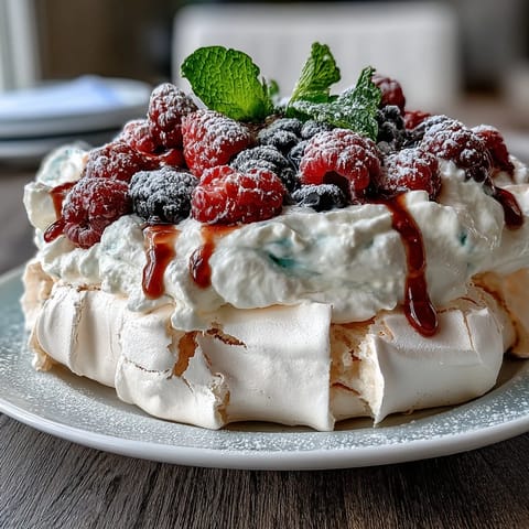 Mothers Day Pavlova Mixed Berries