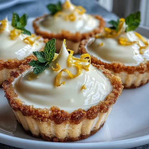Lemon Mousse Shortbread Cups