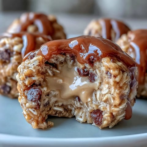 Easy No-Bake Oat Bites with Peanut Butter - a wholesome, chewy snack rolled in oats, chocolate chips, and creamy peanut butter.