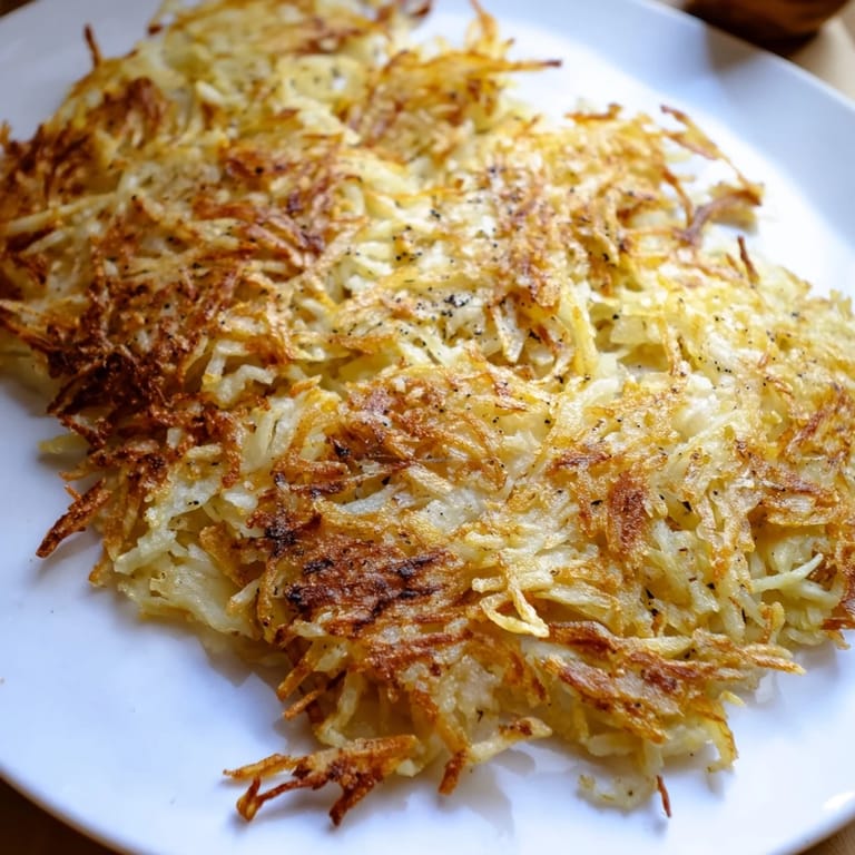 Deliciously crispy hash browns made from shredded potatoes, a classic side for brunch cravings.
