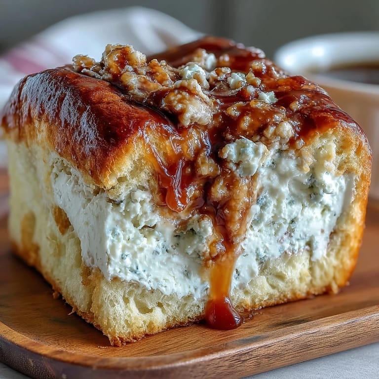 Golden brown Caramel Cream Cheese Bread loaf with creamy filling, ready to serve for breakfast or dessert.