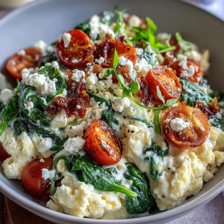 Enjoy this hearty Spinach and Feta Breakfast Bowl with sautéed greens and crunchy whole grain toast.