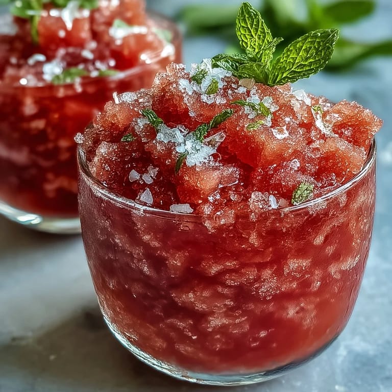 Enjoy this sugar-free Frozen Watermelon Lemonade Slushie's frosty, tangy, watermelon goodness.